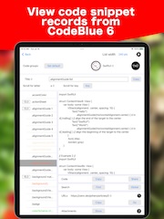 iOS Swift iPad CodeBlue Reader