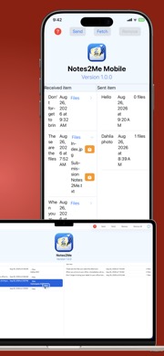 iPhone iPad Notes2Me Mobile