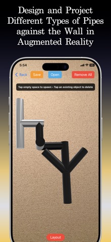 iPhone iPad Wall Pipes