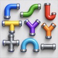 iPhone iPad Wall Pipes